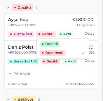 Basit Mod mobil görünüm